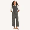 Nautica Womens Printed Smocked Jumpsuit In Blue