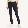 Nautica Womens Pull-on Ponte Trouser In Blue