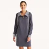 Nautica Womens Quarter-zip Sweatshirt Dress In Multi