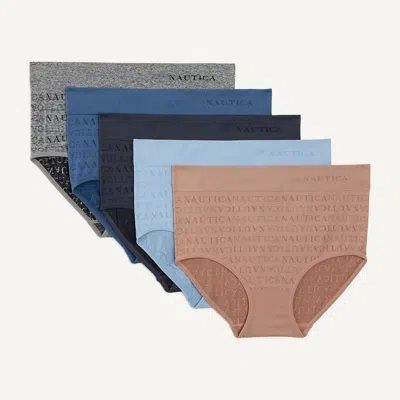 Nautica Womens Seamless Brief, 5-pack In Multi