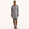 Nautica Womens Sleep Shirt Dress In Blue