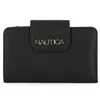 Nautica Womens Slim Zip Wallet In Black