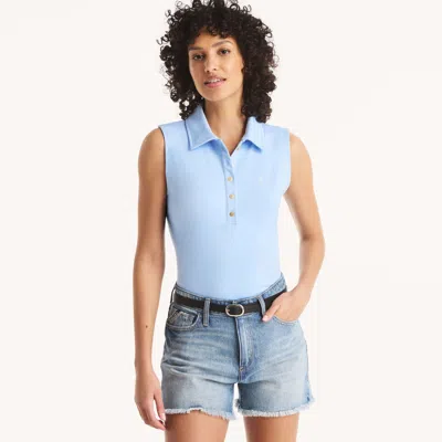 Nautica Womens Soft-touch Classic Fit Polo In Multi