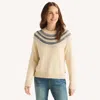 Nautica Womens Striped Crewneck Sweater In Red