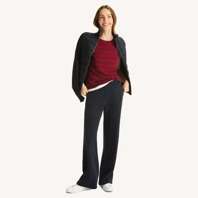 Nautica Womens Striped Crewneck T-shirt In Multi