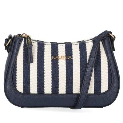 Nautica Womens Striped Crossbody Bag In Multi
