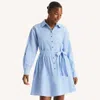 Nautica Womens Striped Dress In Blue