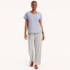 Nautica Womens Striped Pajama Pant Set In Multi