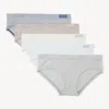 Nautica Womens Striped Seamless Hipster Brief, 5-pack In Multi