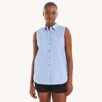 Nautica Womens Striped Sleeveless Tunic