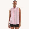 Nautica Womens Striped Sleeveless Tunic In Multi