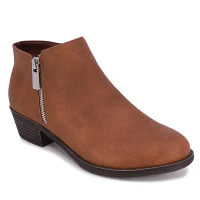 Nautica Womens Suede Bootie In Brown