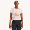 Nautica Womens Sunset Sailing Graphic T-shirt In Pink