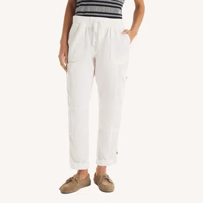 Nautica Womens Utility Pant In White