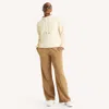 Nautica Womens Wide Leg Fleece Sweatpant In Brown
