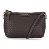 Nautica Womens Woven Crossbody Bag In Brown