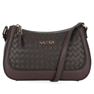 Nautica Womens Woven Crossbody Bag In Multi