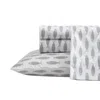 Nautica Woodblock Fish Grey King Sheet Set