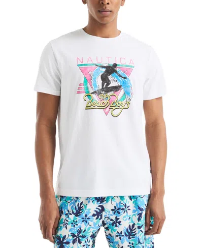 Nautica X Beach Boys Men's Logo Graphic T-shirt