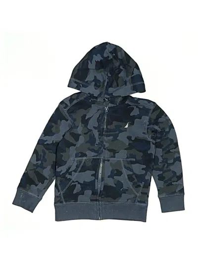Pre-owned Nautica Kids' Zip Up Hoodie In Blue