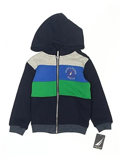 Pre-owned Nautica Kids' Zip Up Hoodie In Blue