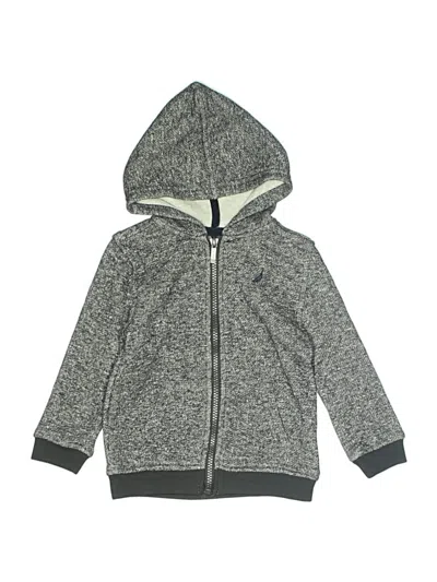 Pre-owned Nautica Kids' Zip Up Hoodie In Gray
