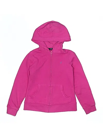 Pre-owned Nautica Kids' Zip Up Hoodie In Pink