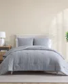 Nautica L Stitch Chambray 2-pc. Comforter Set, Twin In Gray