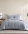 Nautica L Stitch Chambray Comforter Set In Gray