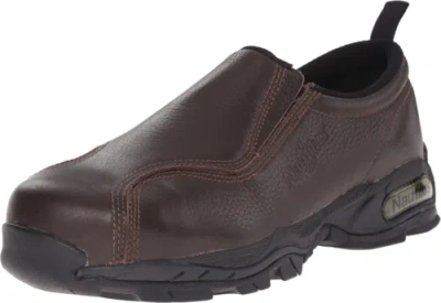 Pre-owned Nautilus Safety Footwear Slip-on Esd N1620 Men's Toe Work Shoes In Brown