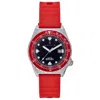 Nautis Baltic Strap Watch W/date - Maroon In Multi