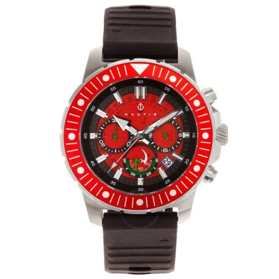 Nautis Caspian Chronograph Quartz Red Dial Men's Watch 21227g-d