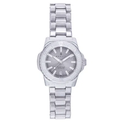 Nautis Cortez Automatic Bracelet Watch W/date - Gray In Grey
