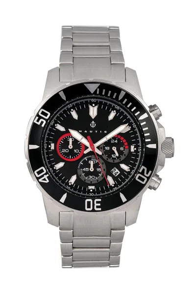 Nautis Admiralty Pro 200 Bracelet Watch With Date In Black