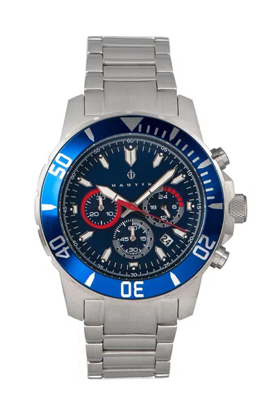 Nautis Dive Chrono 500 Chronograph Bracelet Watch In Blue