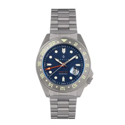 Nautis Global Dive Blue Dial Men's Watch 18093g-f In Blue/silver Tone