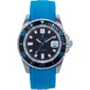 Nautis Interceptor Box Set With Interchangable Bands And Date Display In Light Blue