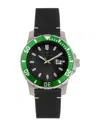 Nautis Dive Pro 200 Leather-band Watch With Date
