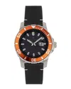 Nautis Dive Pro 200 Leather-band Watch With Date
