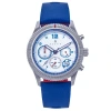 Nautis Meridian Chronograph Quartz White Dial Mens Watch Naun100-5 In Blue