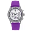 Nautis Men Meridian Rubber Watch In Purple / Silver / White