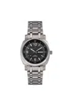 Nautis Stealth Bracelet Watch With Day & Date In Black