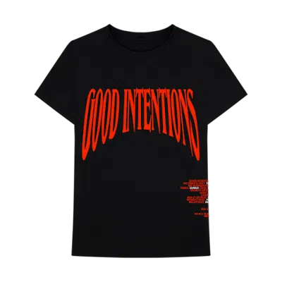 Pre-owned Nav Men's  X Vlone Good Intentions Tee Shirt In Black