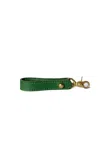 Navvy Meldon - Nettle Green Leather Key Ring In Green