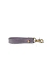 Navvy Meldon - Thistle Grey Leather Key Ring In Grey