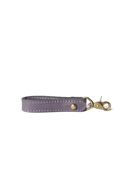 Navvy Meldon - Thistle Grey Leather Key Ring