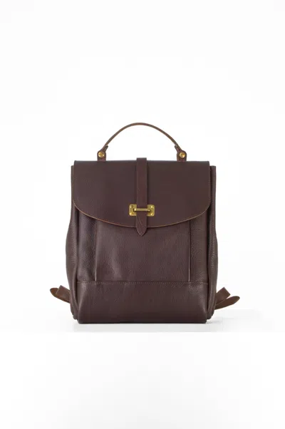 Navvy Men's Culloden - Brown Leather Backpack