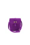 Navvy Men's Pink / Purple Saltburn - Violet Purple Leather Messenger Bag In Pink/purple