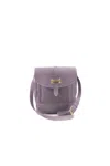 Navvy Men's Saltburn - Thistle Grey Leather Messenger Bag In Grey