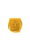 Navvy Men's Yellow / Orange Saltburn - Brick Yellow Leather Messenger Bag In Yellow/orange